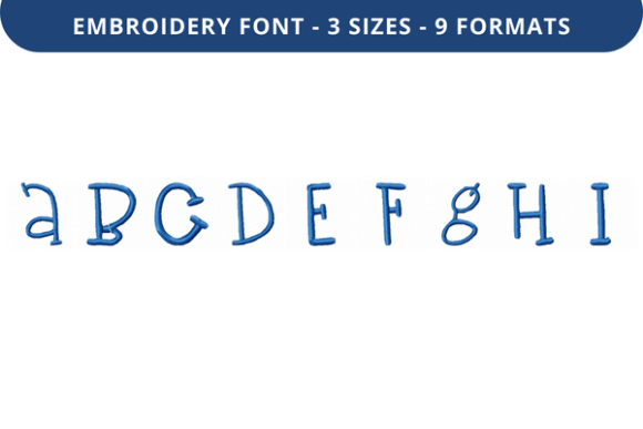 Boo Bear Font Uppercase a to I: Seasonal Embroidery Review