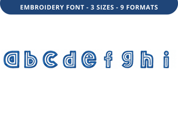 Bulky in Line Font a to I: Embroidery Review for Gifts