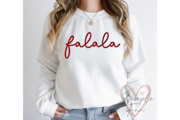 Christmas Falala Design Review for Small Business Merch
