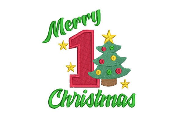 Christmas Tree with Lettering Merry Christmas Review
