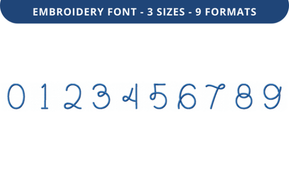 Dear Doily Font 0 to 9: Embroidery Review for Apparel