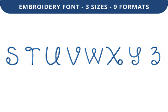 Dear Doily Font Uppercase S to Z: Embroidery Seller Review