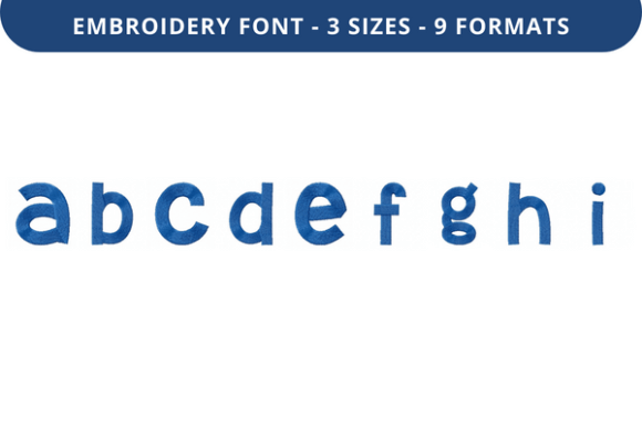 Gumbies Font a to I: An Embroidery Designer's Review