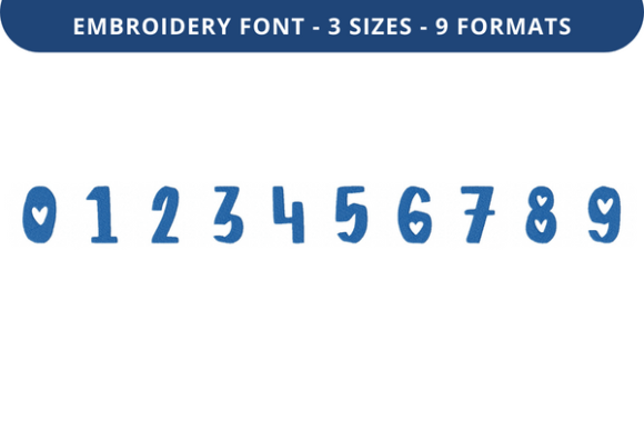Heart of the City Font 0 to 9 Embroidery Review