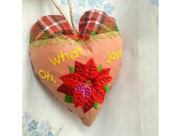 ITH Poinsettia Big Heart Set: Etsy Seller Review
