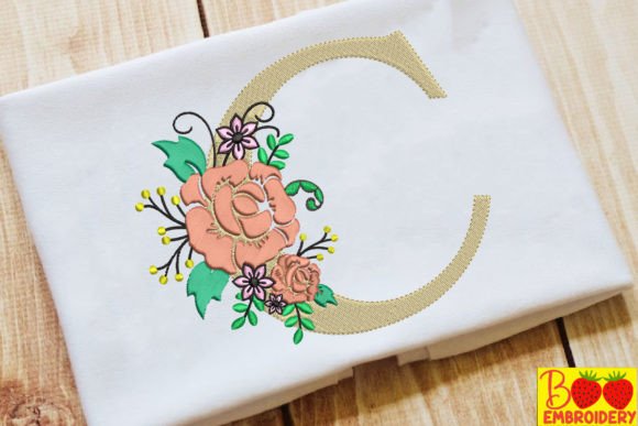 Letter C and Flower: Seasonal Embroidery Design Review