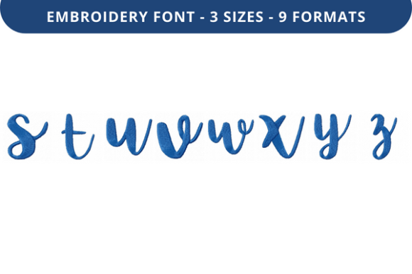 Like You a Lot Font S to Z: A Boutique Embroidery Font Review