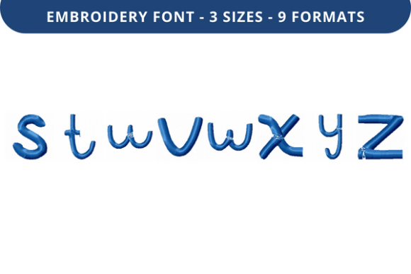 Lucid Dreamer Font S to Z: Embroidery Designer Review