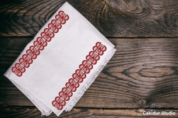 Maroon Fence Border: Holiday Embroidery Design Review