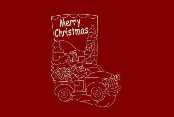 Merry Christmas Stocking Embroidery Design Review