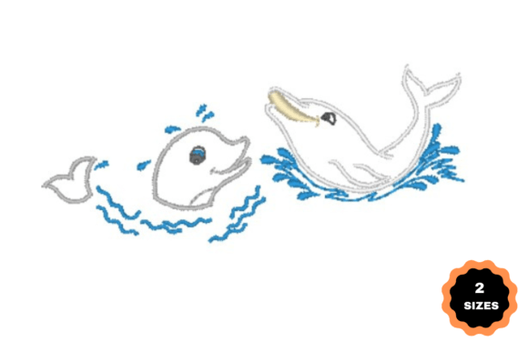 Pretty Dolphins Embroidery for Boutique Apparel Review