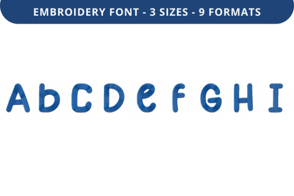 Puhoy Font Lowercase a to I: Honest Embroidery Font Review