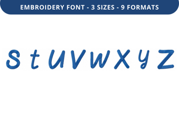 Quiet Dindle Font: Lowercase S to Z for Craft Fairs
