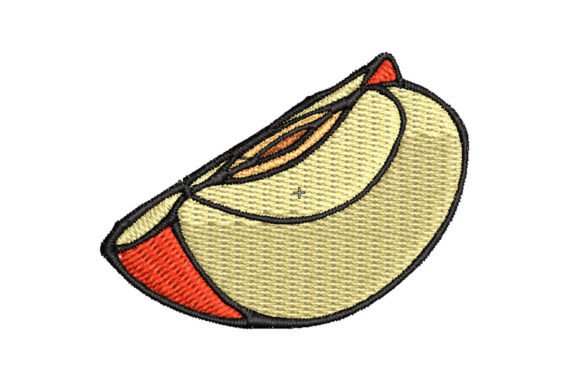 Sliced Apple Embroidery Review for Craft Fair Sellers