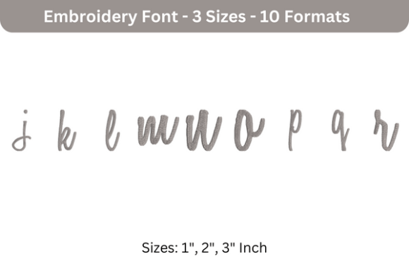 Sweet Bee Font Lowercase J to R: A Hands-On Review