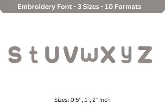 Ubuntu Font S to Z Review for Branded Merch Embroidery