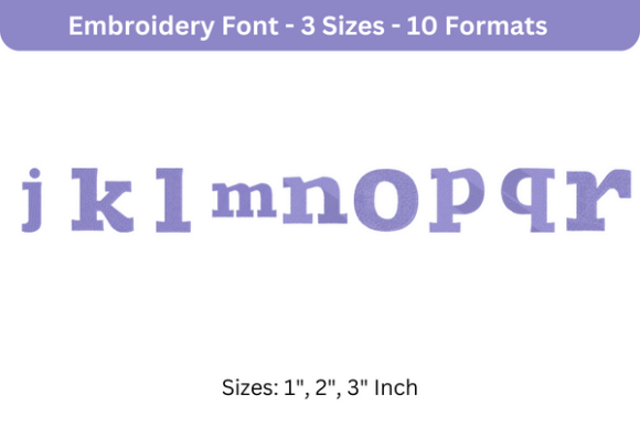 Zantroke Font Lowercase J to R: A Seasonal Embroidery Review